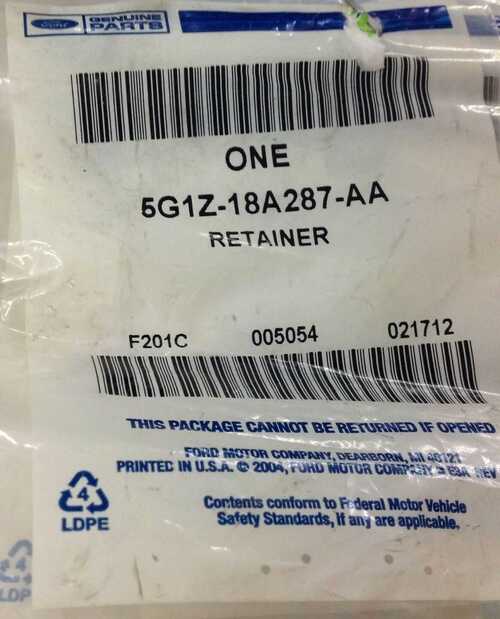 Ford Parts 5G1Z-18A287-AA One Retainer