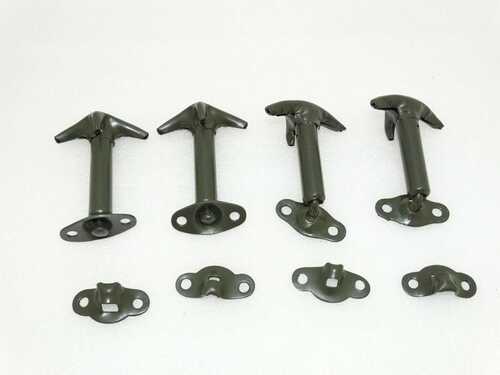 BRAND NEW WILLYS FORD JEEP HOOD BONNET LATCH KIT MILITARY GREEN SET OF 4  @CL