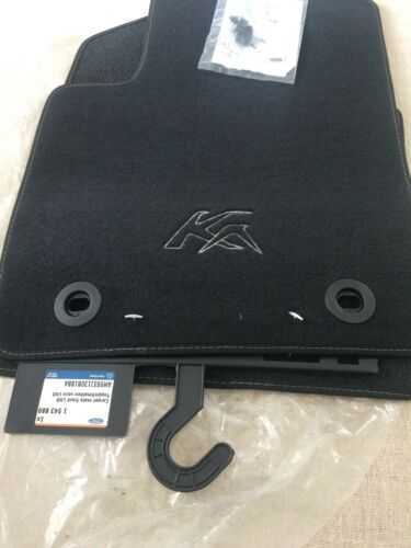 Genuine New Ford Ka Mk2 Front Velour Black Floor Mats - *Left Hand Drive Only*