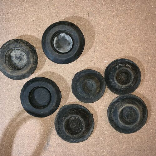 A Selection of Ford Corsair Cortina MK1 MK2 Rubber Floor Bungs or grommets