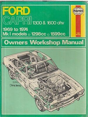 FORD CAPRI MK1 ( 1300 OHV and 1600 OHV ) 1969 - 1974 OWNERS WORKSHOP MANUAL