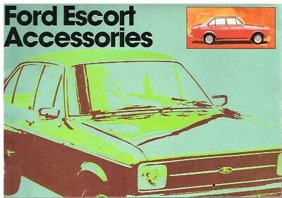 FORD ESCORT MK2 APPROVED ACCESSORIES ORIG. 1978 FACTORY UK SALES BROCHURE